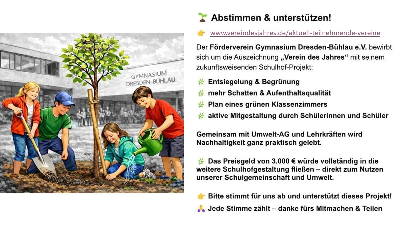 Details zur Teilnahme am Verein des Jahres werden beschrieben