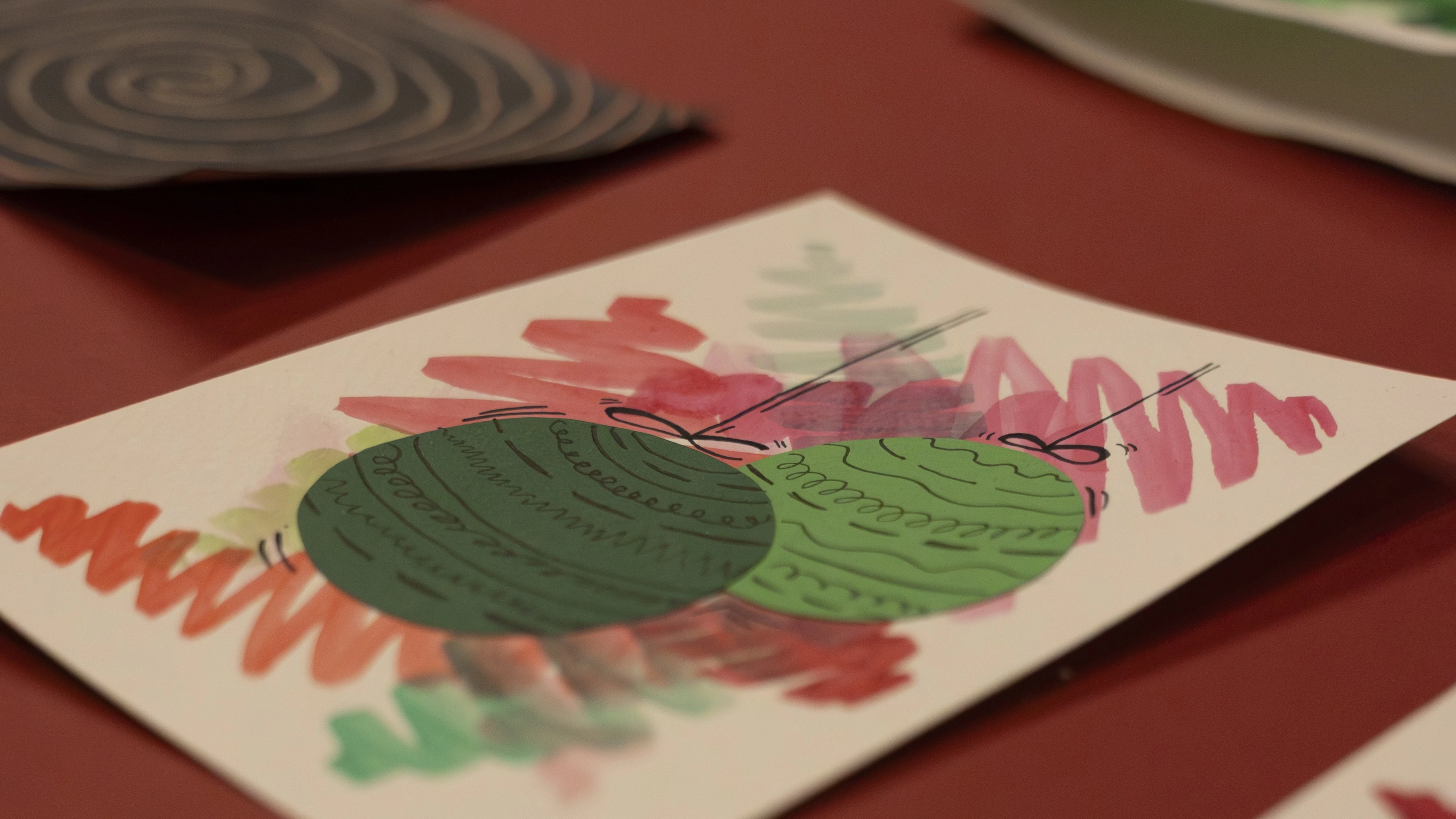 selbst gestaltete Weihnachtskarte